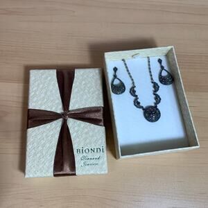 Biondi Sterling Silver 925 Necklace with Earring